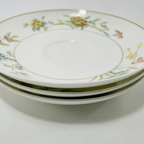 Heinrich Villeroy Boch Bonzai Plate Saucer Dish Lot Butter Salad Flower Germany - Picture 5 of 8